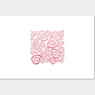 Pink Roses Posters and Art